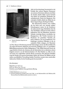 Bild der Seite - 148 - in Sakralmöbel aus Österreich - Von Tischlern und ihren Arbeiten im Zeitalter des Absolutismus, Band II: Kunstlandschaften im Norden, Süden und Westen