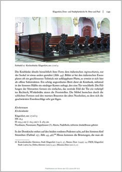 Image of the Page - 149 - in Sakralmöbel aus Österreich - Von Tischlern und ihren Arbeiten im Zeitalter des Absolutismus, Volume II: Kunstlandschaften im Norden, Süden und Westen