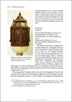 Image of the Page - 160 - in Sakralmöbel aus Österreich - Von Tischlern und ihren Arbeiten im Zeitalter des Absolutismus, Volume II: Kunstlandschaften im Norden, Süden und Westen