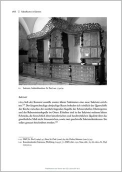 Image of the Page - 168 - in Sakralmöbel aus Österreich - Von Tischlern und ihren Arbeiten im Zeitalter des Absolutismus, Volume II: Kunstlandschaften im Norden, Süden und Westen