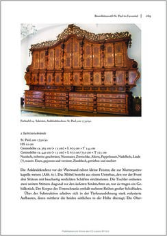 Bild der Seite - 169 - in Sakralmöbel aus Österreich - Von Tischlern und ihren Arbeiten im Zeitalter des Absolutismus, Band II: Kunstlandschaften im Norden, Süden und Westen