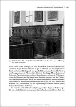 Image of the Page - 181 - in Sakralmöbel aus Österreich - Von Tischlern und ihren Arbeiten im Zeitalter des Absolutismus, Volume II: Kunstlandschaften im Norden, Süden und Westen