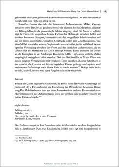 Bild der Seite - 187 - in Sakralmöbel aus Österreich - Von Tischlern und ihren Arbeiten im Zeitalter des Absolutismus, Band II: Kunstlandschaften im Norden, Süden und Westen