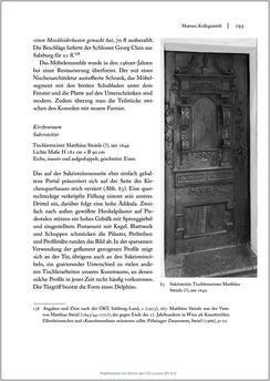 Image of the Page - 193 - in Sakralmöbel aus Österreich - Von Tischlern und ihren Arbeiten im Zeitalter des Absolutismus, Volume II: Kunstlandschaften im Norden, Süden und Westen