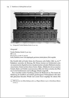 Image of the Page - 194 - in Sakralmöbel aus Österreich - Von Tischlern und ihren Arbeiten im Zeitalter des Absolutismus, Volume II: Kunstlandschaften im Norden, Süden und Westen