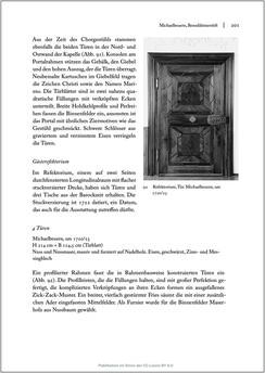 Image of the Page - 201 - in Sakralmöbel aus Österreich - Von Tischlern und ihren Arbeiten im Zeitalter des Absolutismus, Volume II: Kunstlandschaften im Norden, Süden und Westen