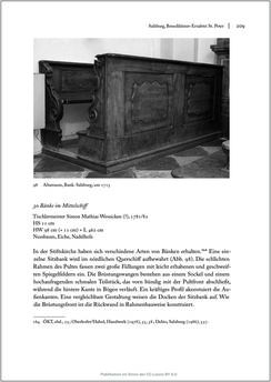 Image of the Page - 209 - in Sakralmöbel aus Österreich - Von Tischlern und ihren Arbeiten im Zeitalter des Absolutismus, Volume II: Kunstlandschaften im Norden, Süden und Westen