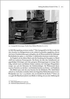 Image of the Page - 211 - in Sakralmöbel aus Österreich - Von Tischlern und ihren Arbeiten im Zeitalter des Absolutismus, Volume II: Kunstlandschaften im Norden, Süden und Westen