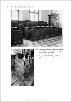 Image of the Page - 214 - in Sakralmöbel aus Österreich - Von Tischlern und ihren Arbeiten im Zeitalter des Absolutismus, Volume II: Kunstlandschaften im Norden, Süden und Westen