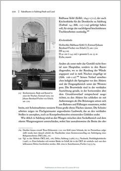 Bild der Seite - 220 - in Sakralmöbel aus Österreich - Von Tischlern und ihren Arbeiten im Zeitalter des Absolutismus, Band II: Kunstlandschaften im Norden, Süden und Westen