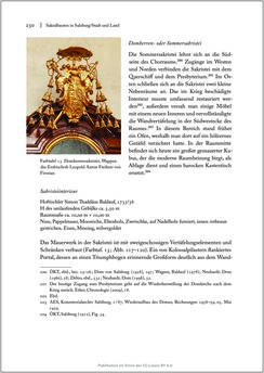 Image of the Page - 230 - in Sakralmöbel aus Österreich - Von Tischlern und ihren Arbeiten im Zeitalter des Absolutismus, Volume II: Kunstlandschaften im Norden, Süden und Westen
