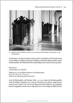 Bild der Seite - 235 - in Sakralmöbel aus Österreich - Von Tischlern und ihren Arbeiten im Zeitalter des Absolutismus, Band II: Kunstlandschaften im Norden, Süden und Westen