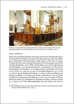 Bild der Seite - 273 - in Sakralmöbel aus Österreich - Von Tischlern und ihren Arbeiten im Zeitalter des Absolutismus, Band II: Kunstlandschaften im Norden, Süden und Westen