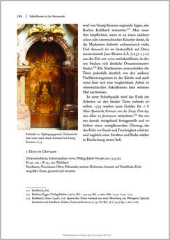 Image of the Page - 280 - in Sakralmöbel aus Österreich - Von Tischlern und ihren Arbeiten im Zeitalter des Absolutismus, Volume II: Kunstlandschaften im Norden, Süden und Westen