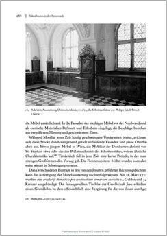 Image of the Page - 288 - in Sakralmöbel aus Österreich - Von Tischlern und ihren Arbeiten im Zeitalter des Absolutismus, Volume II: Kunstlandschaften im Norden, Süden und Westen