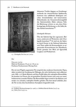 Image of the Page - 302 - in Sakralmöbel aus Österreich - Von Tischlern und ihren Arbeiten im Zeitalter des Absolutismus, Volume II: Kunstlandschaften im Norden, Süden und Westen