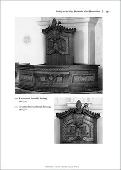 Image of the Page - 341 - in Sakralmöbel aus Österreich - Von Tischlern und ihren Arbeiten im Zeitalter des Absolutismus, Volume II: Kunstlandschaften im Norden, Süden und Westen