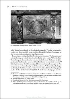 Bild der Seite - 370 - in Sakralmöbel aus Österreich - Von Tischlern und ihren Arbeiten im Zeitalter des Absolutismus, Band II: Kunstlandschaften im Norden, Süden und Westen