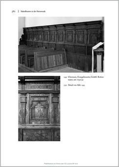 Image of the Page - 382 - in Sakralmöbel aus Österreich - Von Tischlern und ihren Arbeiten im Zeitalter des Absolutismus, Volume II: Kunstlandschaften im Norden, Süden und Westen