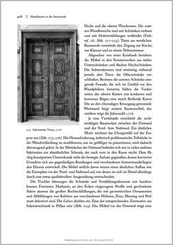 Image of the Page - 408 - in Sakralmöbel aus Österreich - Von Tischlern und ihren Arbeiten im Zeitalter des Absolutismus, Volume II: Kunstlandschaften im Norden, Süden und Westen