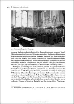 Bild der Seite - 410 - in Sakralmöbel aus Österreich - Von Tischlern und ihren Arbeiten im Zeitalter des Absolutismus, Band II: Kunstlandschaften im Norden, Süden und Westen