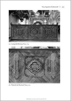 Image of the Page - 413 - in Sakralmöbel aus Österreich - Von Tischlern und ihren Arbeiten im Zeitalter des Absolutismus, Volume II: Kunstlandschaften im Norden, Süden und Westen