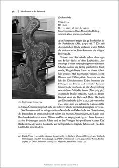 Bild der Seite - 414 - in Sakralmöbel aus Österreich - Von Tischlern und ihren Arbeiten im Zeitalter des Absolutismus, Band II: Kunstlandschaften im Norden, Süden und Westen