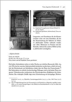 Bild der Seite - 417 - in Sakralmöbel aus Österreich - Von Tischlern und ihren Arbeiten im Zeitalter des Absolutismus, Band II: Kunstlandschaften im Norden, Süden und Westen