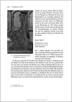 Bild der Seite - 436 - in Sakralmöbel aus Österreich - Von Tischlern und ihren Arbeiten im Zeitalter des Absolutismus, Band II: Kunstlandschaften im Norden, Süden und Westen