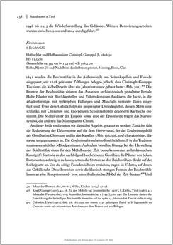 Image of the Page - 438 - in Sakralmöbel aus Österreich - Von Tischlern und ihren Arbeiten im Zeitalter des Absolutismus, Volume II: Kunstlandschaften im Norden, Süden und Westen