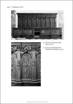 Bild der Seite - 444 - in Sakralmöbel aus Österreich - Von Tischlern und ihren Arbeiten im Zeitalter des Absolutismus, Band II: Kunstlandschaften im Norden, Süden und Westen