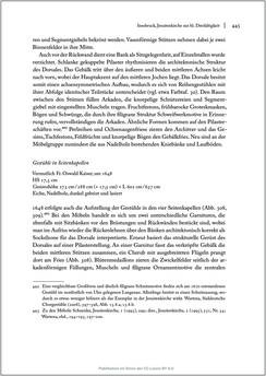 Bild der Seite - 445 - in Sakralmöbel aus Österreich - Von Tischlern und ihren Arbeiten im Zeitalter des Absolutismus, Band II: Kunstlandschaften im Norden, Süden und Westen