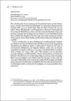 Bild der Seite - 470 - in Sakralmöbel aus Österreich - Von Tischlern und ihren Arbeiten im Zeitalter des Absolutismus, Band II: Kunstlandschaften im Norden, Süden und Westen