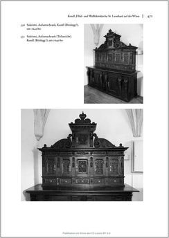 Bild der Seite - 471 - in Sakralmöbel aus Österreich - Von Tischlern und ihren Arbeiten im Zeitalter des Absolutismus, Band II: Kunstlandschaften im Norden, Süden und Westen