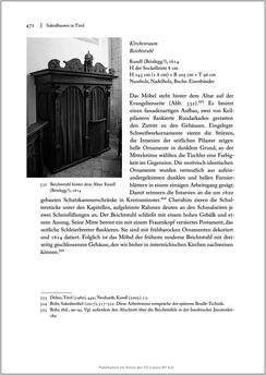 Image of the Page - 472 - in Sakralmöbel aus Österreich - Von Tischlern und ihren Arbeiten im Zeitalter des Absolutismus, Volume II: Kunstlandschaften im Norden, Süden und Westen