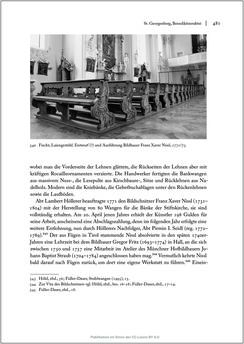 Image of the Page - 481 - in Sakralmöbel aus Österreich - Von Tischlern und ihren Arbeiten im Zeitalter des Absolutismus, Volume II: Kunstlandschaften im Norden, Süden und Westen