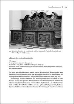 Image of the Page - 505 - in Sakralmöbel aus Österreich - Von Tischlern und ihren Arbeiten im Zeitalter des Absolutismus, Volume II: Kunstlandschaften im Norden, Süden und Westen