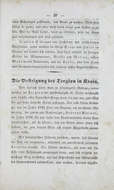 Bild der Seite - 37 - in Schilderungen des Merkwürdigen aus allen Theilen des Erdballes