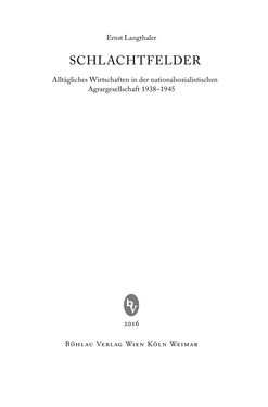 Bild der Seite - (000003) - in Schlachtfelder - Alltägliches Wirtschaften in der nationalsozialistischen Agrargesellschaft 1938–1945