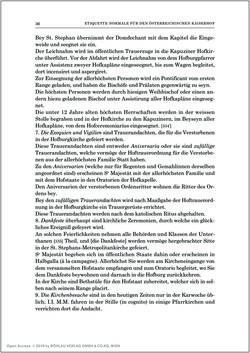 Bild der Seite - 36 - in Norm und Zeremoniell - Das Etiquette-Normale für den Wiener Hof von circa 1812
