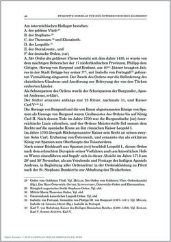 Bild der Seite - 46 - in Norm und Zeremoniell - Das Etiquette-Normale für den Wiener Hof von circa 1812