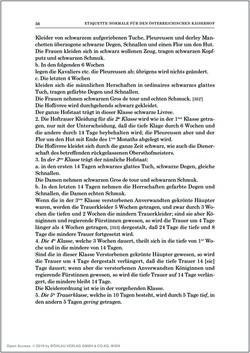 Image of the Page - 56 - in Norm und Zeremoniell - Das Etiquette-Normale für den Wiener Hof von circa 1812