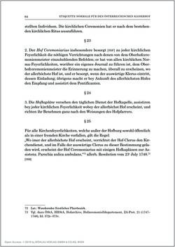 Bild der Seite - 64 - in Norm und Zeremoniell - Das Etiquette-Normale für den Wiener Hof von circa 1812