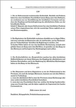 Bild der Seite - 66 - in Norm und Zeremoniell - Das Etiquette-Normale für den Wiener Hof von circa 1812