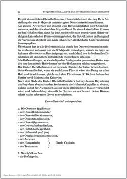 Image of the Page - 70 - in Norm und Zeremoniell - Das Etiquette-Normale für den Wiener Hof von circa 1812