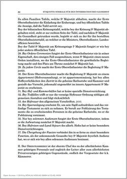 Bild der Seite - 80 - in Norm und Zeremoniell - Das Etiquette-Normale für den Wiener Hof von circa 1812
