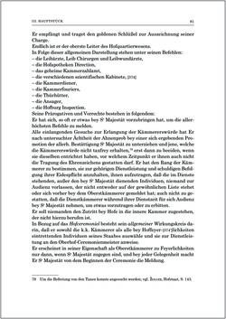 Bild der Seite - 81 - in Norm und Zeremoniell - Das Etiquette-Normale für den Wiener Hof von circa 1812