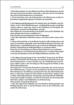 Bild der Seite - 97 - in Norm und Zeremoniell - Das Etiquette-Normale für den Wiener Hof von circa 1812