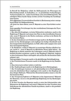 Image of the Page - 109 - in Norm und Zeremoniell - Das Etiquette-Normale für den Wiener Hof von circa 1812