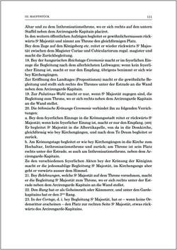 Image of the Page - 111 - in Norm und Zeremoniell - Das Etiquette-Normale für den Wiener Hof von circa 1812